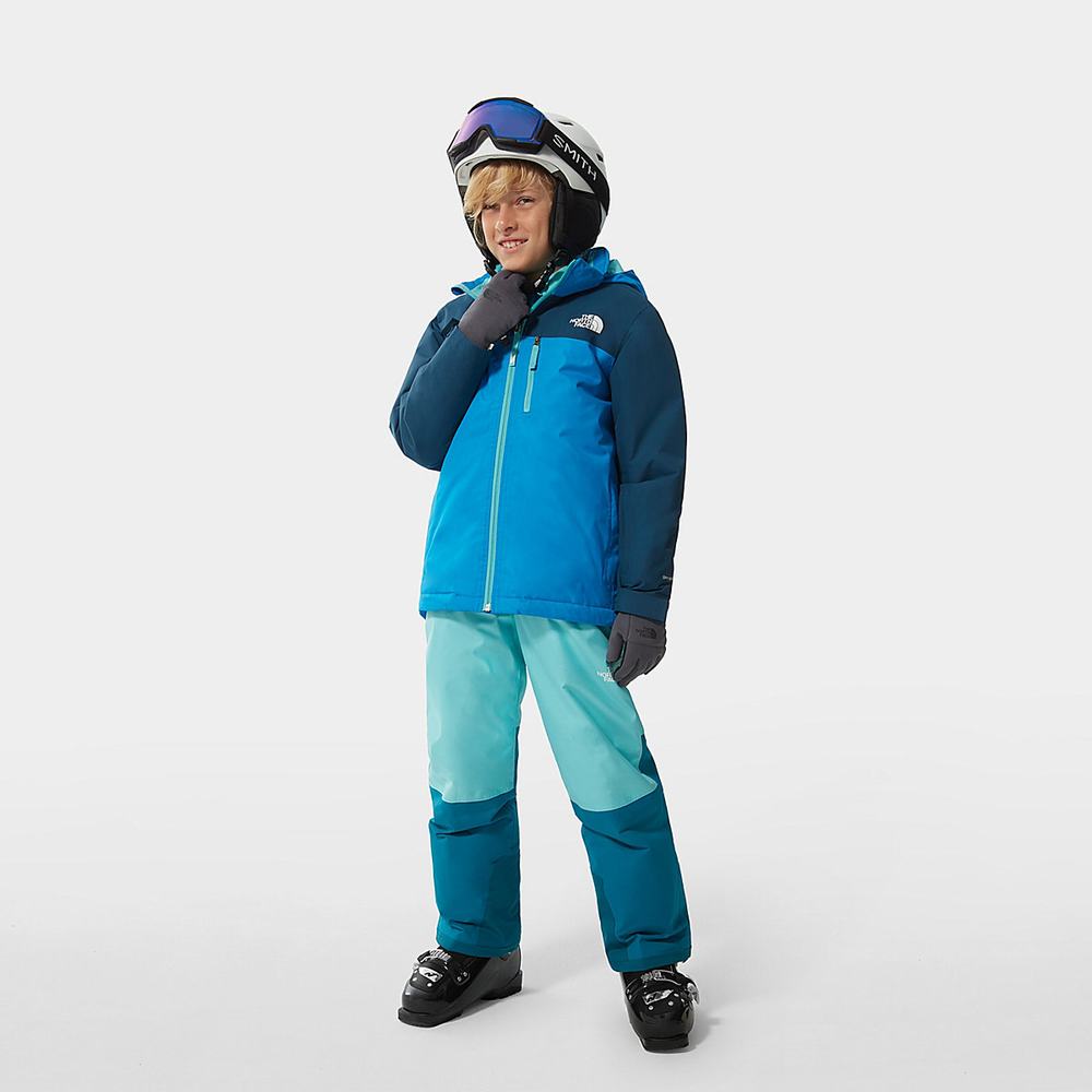 Nohavice The North Face Snowquest Bib Chlapcenske Modre | VFY-290543