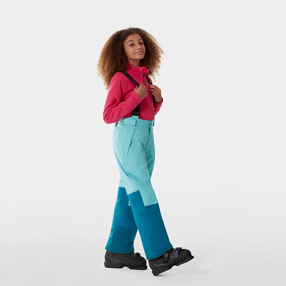 Nohavice The North Face Snowquest Bib Chlapcenske Modre | VFY-290543