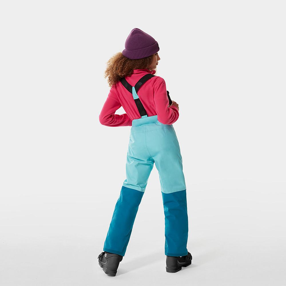 Nohavice The North Face Snowquest Bib Chlapcenske Modre | VFY-290543