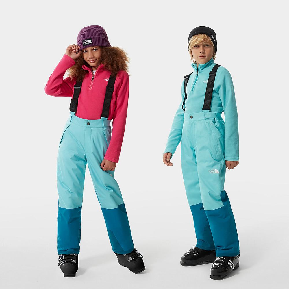 Nohavice The North Face Snowquest Bib Chlapcenske Modre | VFY-290543
