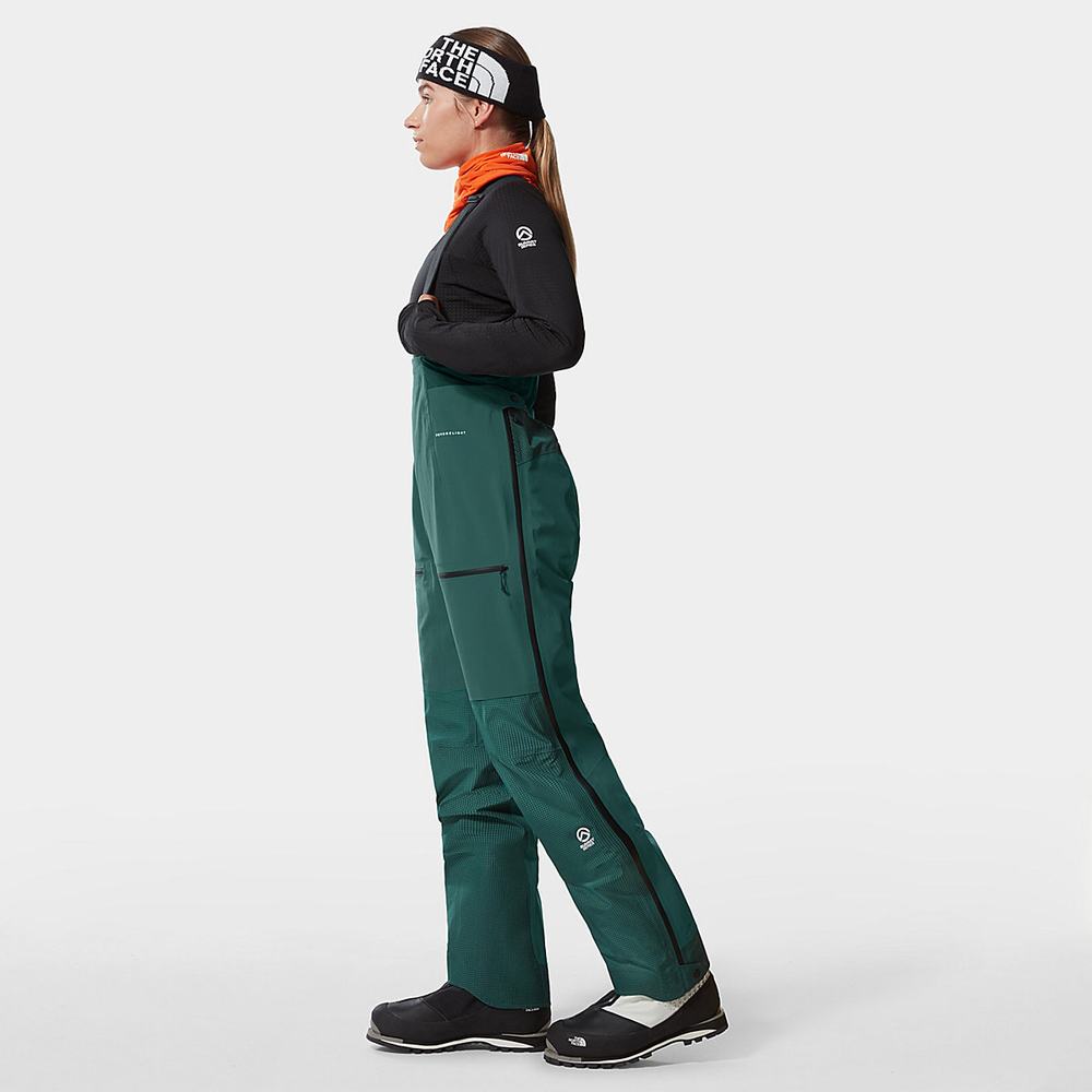 Nohavice The North Face Summit FUTURELIGHT™ Bib Damske Zelene | DEZ-387914