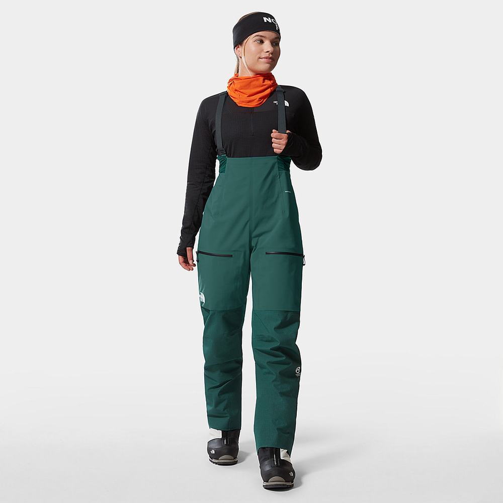 Nohavice The North Face Summit FUTURELIGHT™ Bib Damske Zelene | DEZ-387914