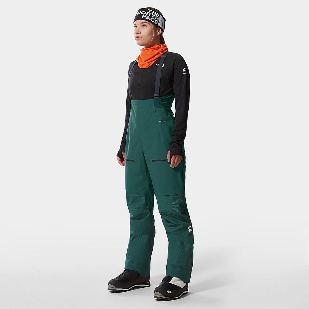Nohavice The North Face Summit FUTURELIGHT™ Bib Damske Zelene | DEZ-387914