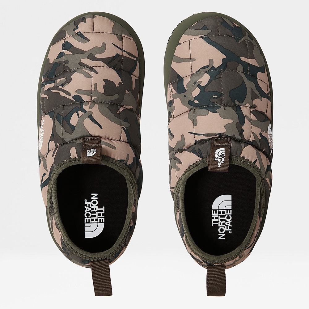 Pantofle The North Face THERMOBALL™ Traction II Mule Dievcenske Zelene Maskacove | CMQ-586132
