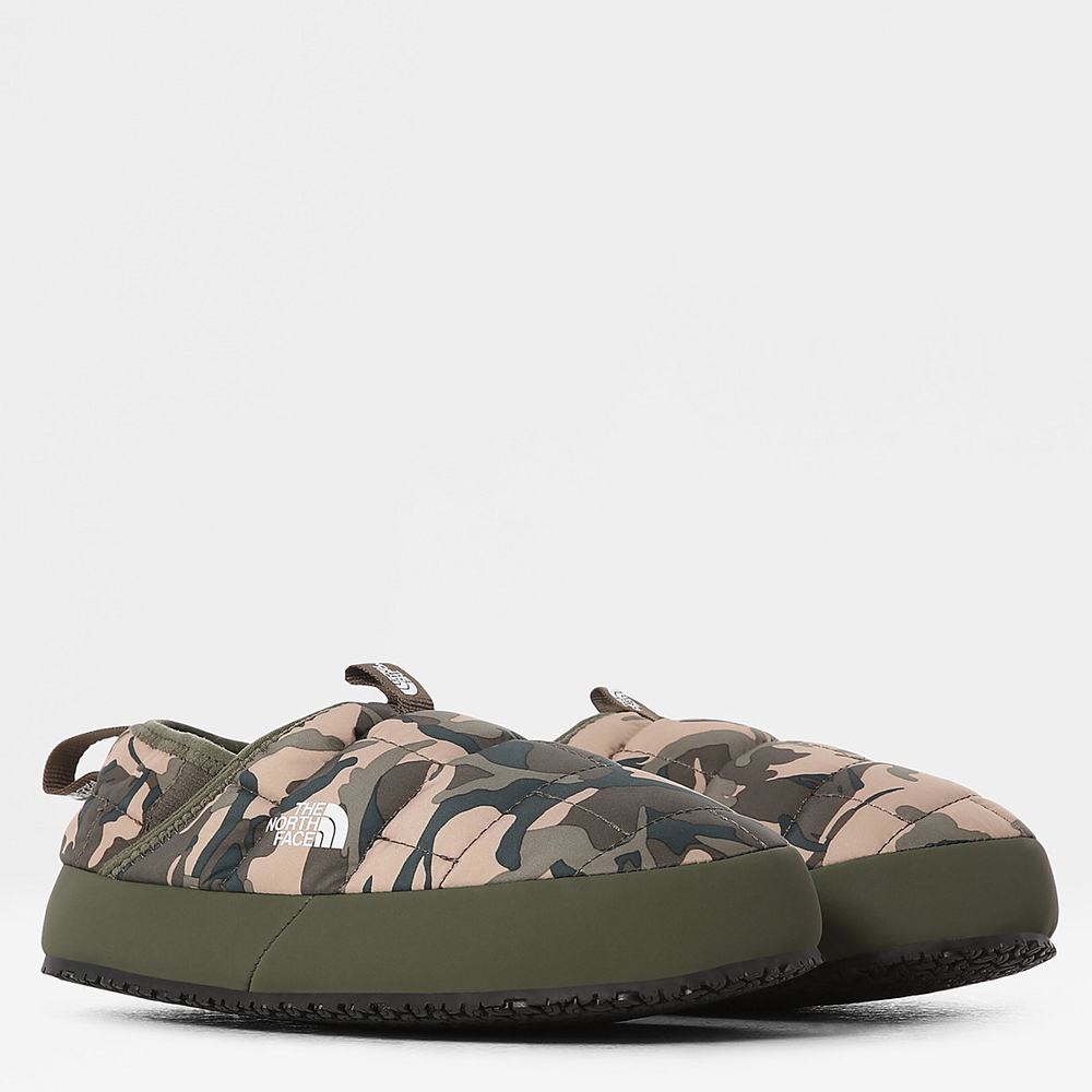 Pantofle The North Face THERMOBALL™ Traction II Mule Dievcenske Zelene Maskacove | CMQ-586132