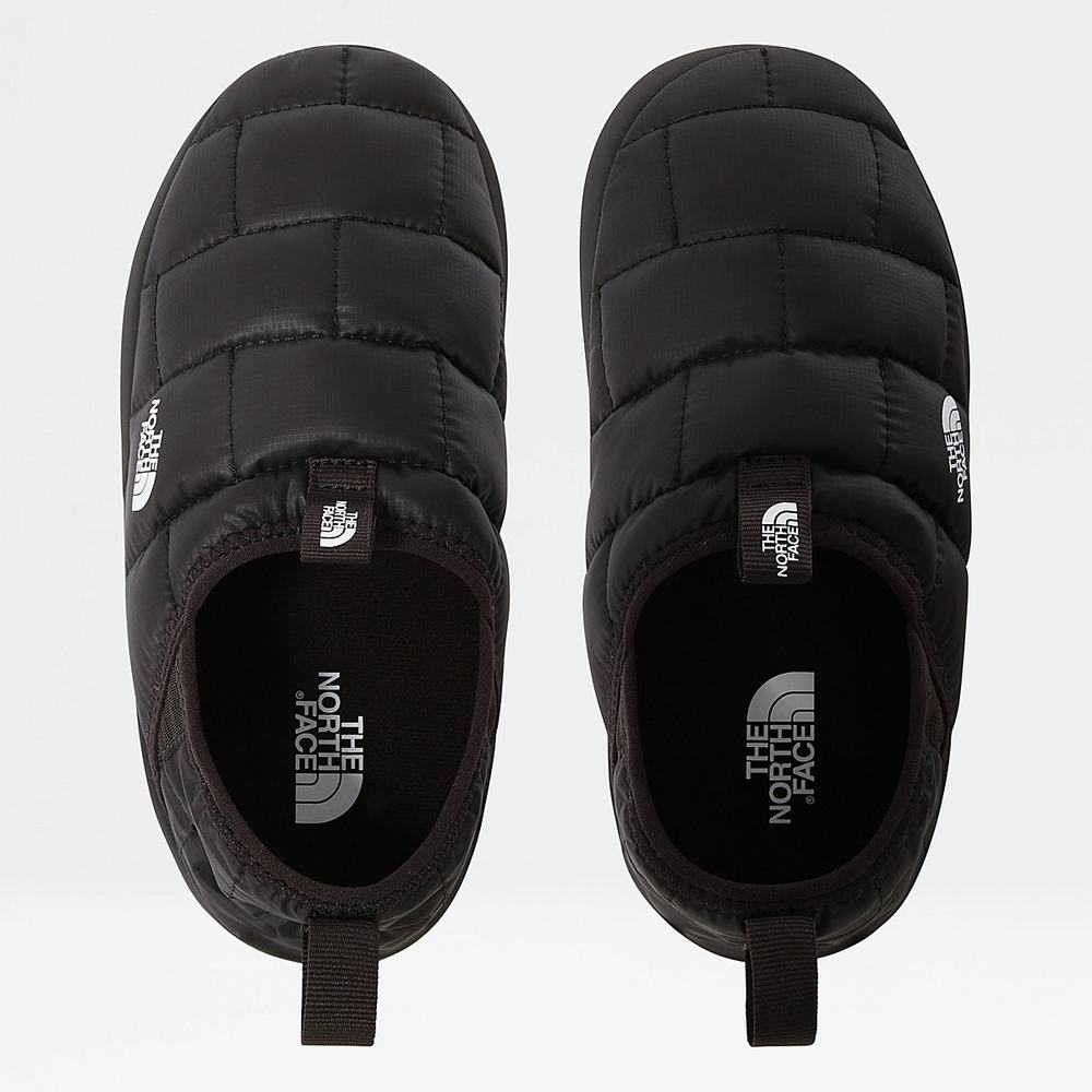 Pantofle The North Face THERMOBALL™ Traction II Mule Dievcenske Čierne Biele | QIB-782946