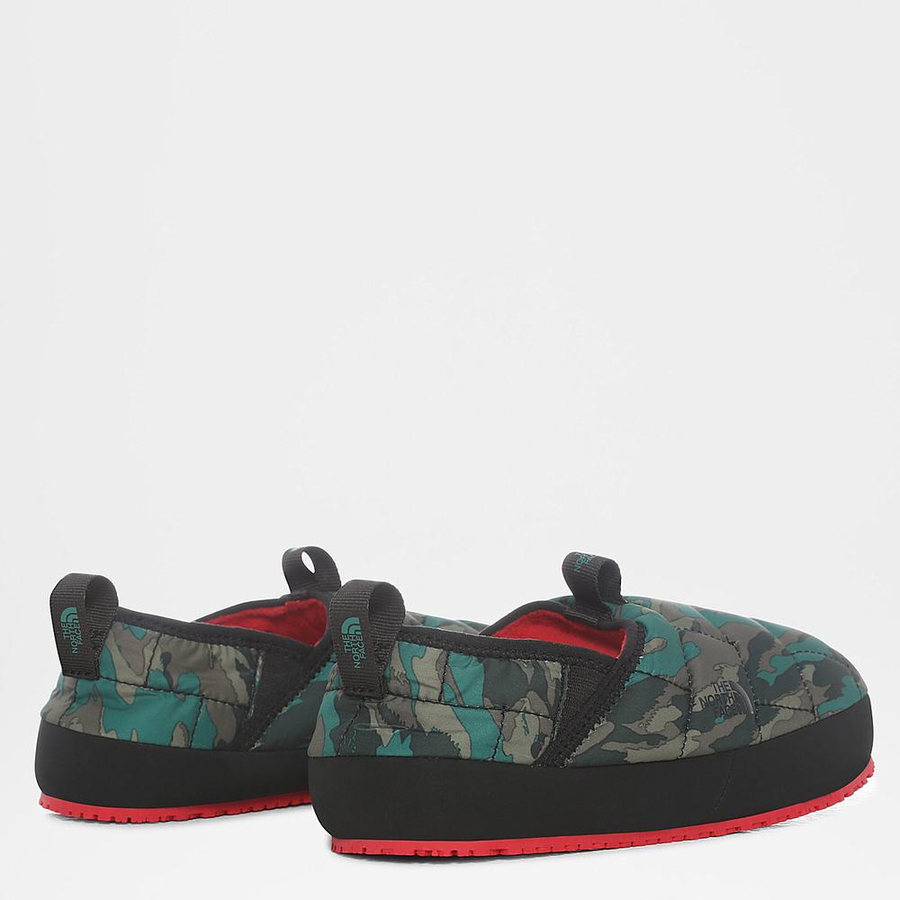 Pantofle The North Face THERMOBALL™ Traction II Mule Chlapcenske Zelene Modre Maskacove Čierne | UYS-478903