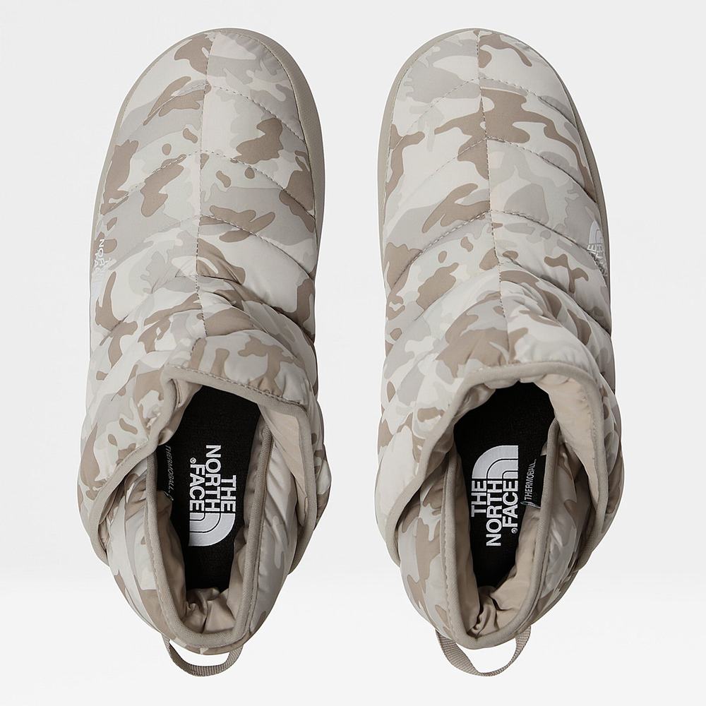 Pantofle The North Face THERMOBALL™ Traction Bootie Mule Panske Biele Maskacove Strieborne Siva | ZJG-029564