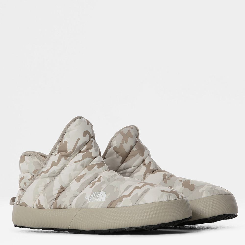 Pantofle The North Face THERMOBALL™ Traction Bootie Mule Panske Biele Maskacove Strieborne Siva | ZJG-029564