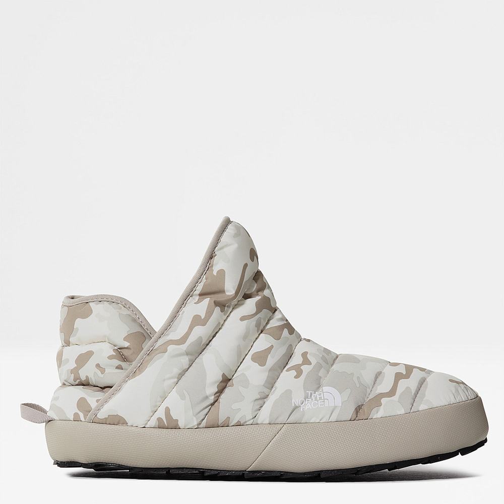Pantofle The North Face THERMOBALL™ Traction Bootie Mule Panske Biele Maskacove Strieborne Siva | ZJG-029564