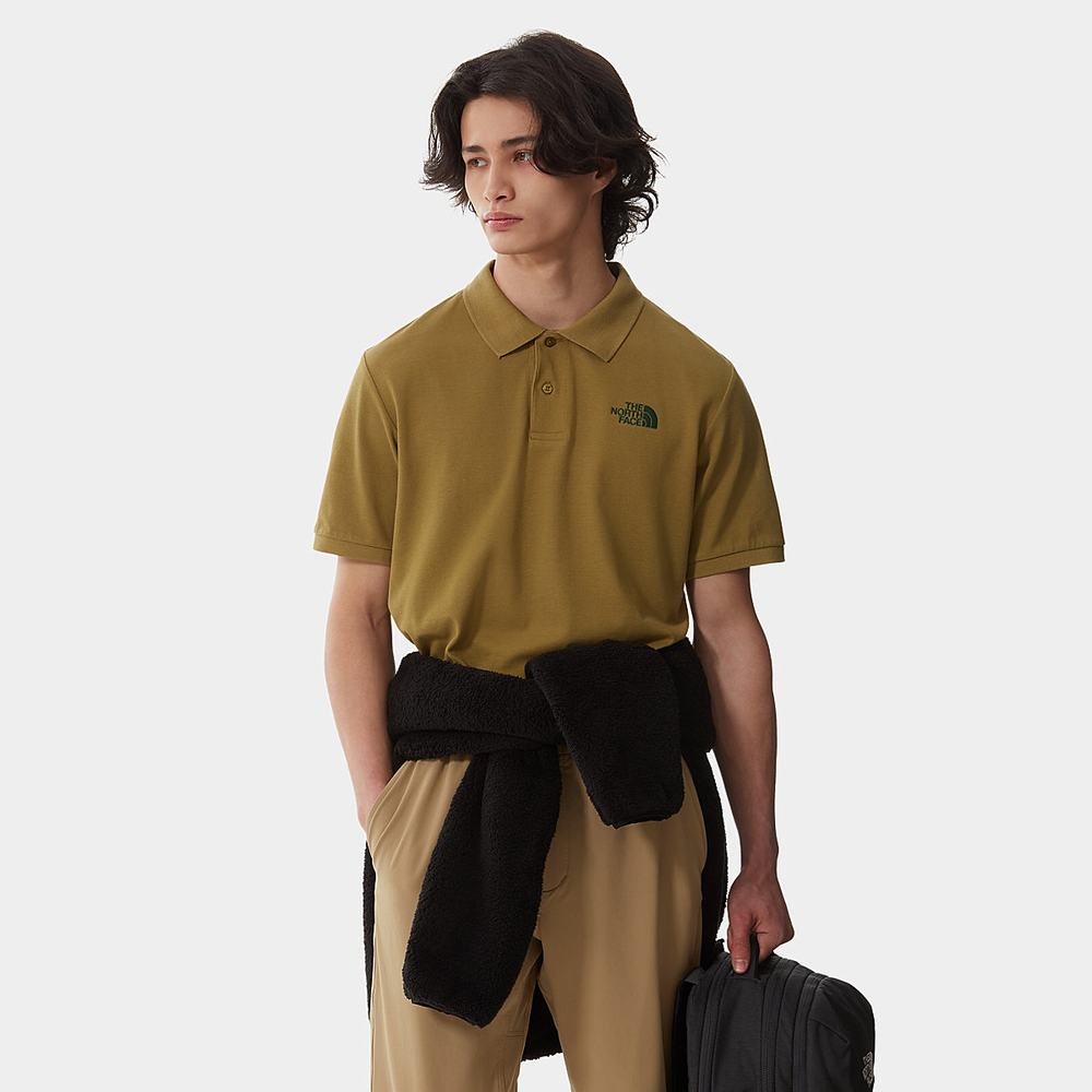 Polokosele The North Face Piquet Panske Zelene | TRO-492670