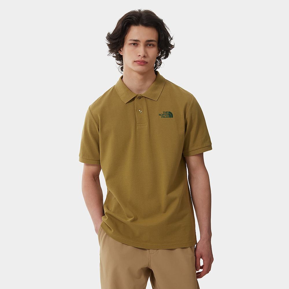 Polokosele The North Face Piquet Panske Zelene | TRO-492670