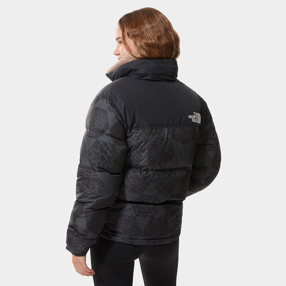 Páperová Bunda The North Face 1996 PRINTED RETRO NUPTSE Damske Čierne | FNG-875903