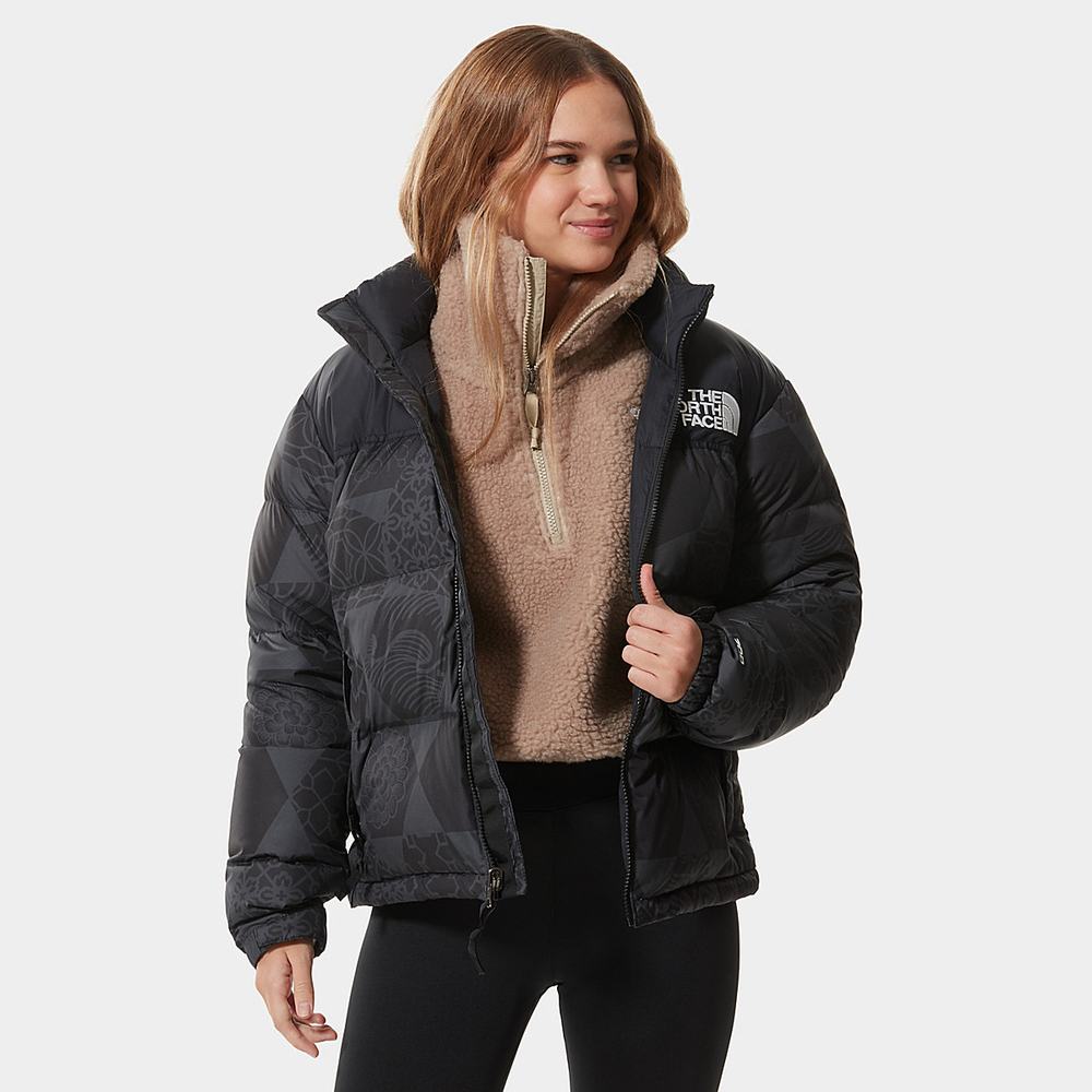 Páperová Bunda The North Face 1996 PRINTED RETRO NUPTSE Damske Čierne | FNG-875903