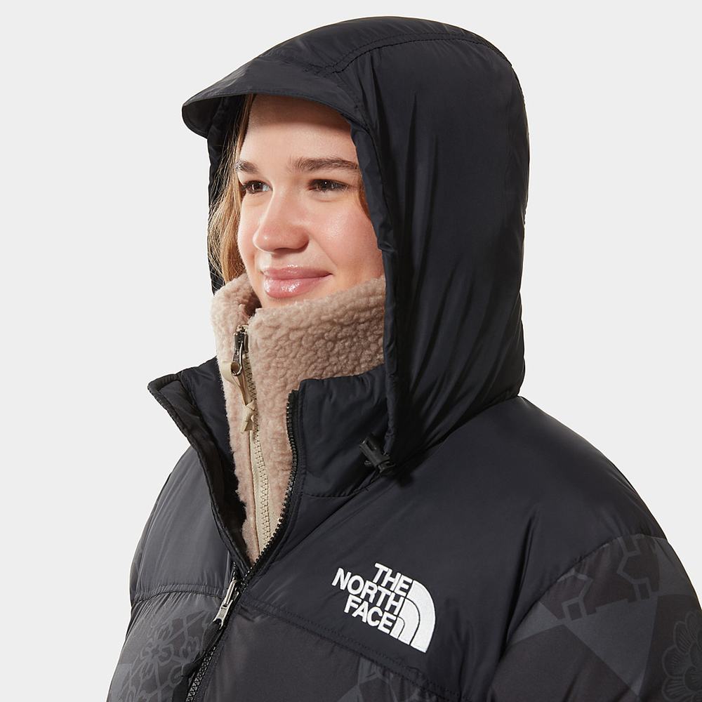 Páperová Bunda The North Face 1996 PRINTED RETRO NUPTSE Damske Čierne | FNG-875903