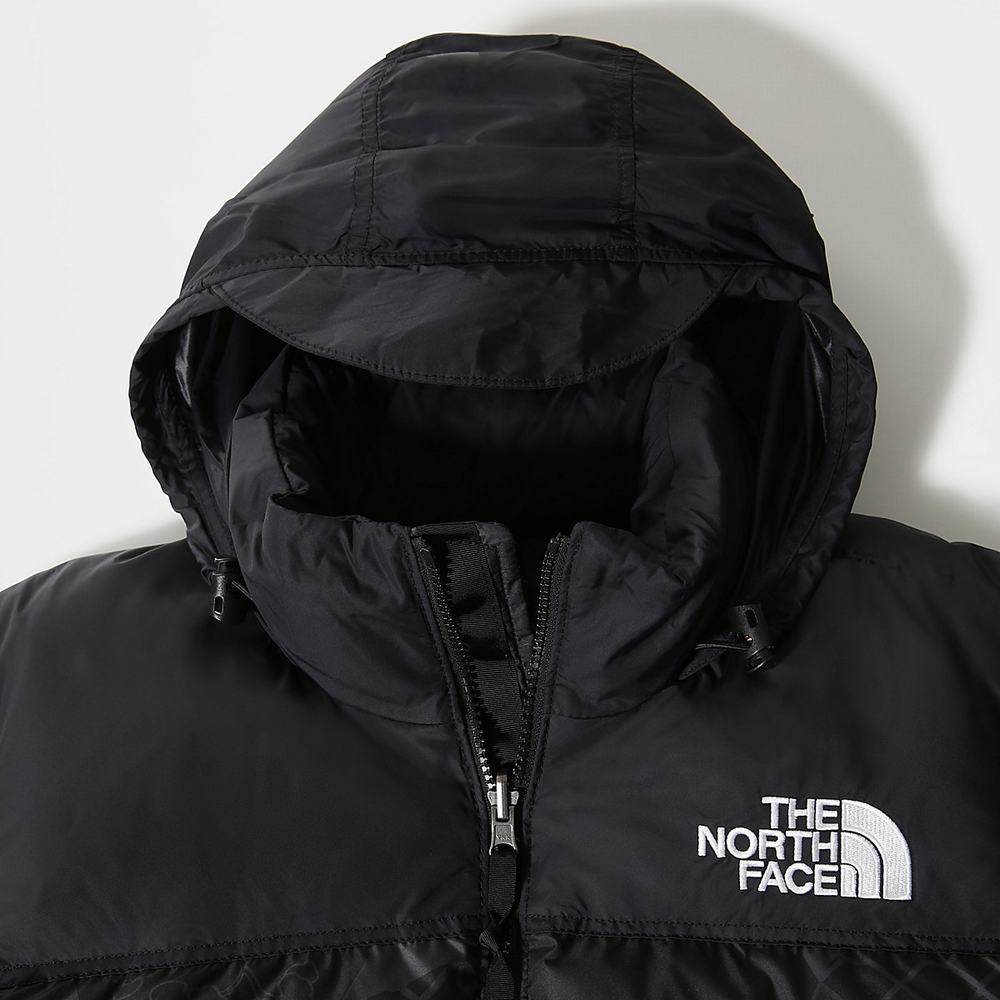Páperová Bunda The North Face 1996 PRINTED RETRO NUPTSE Damske Čierne | FNG-875903