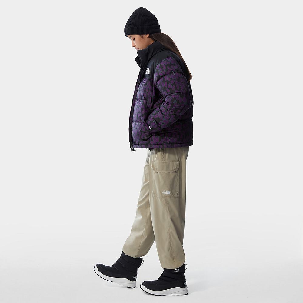 Páperová Bunda The North Face 1996 PRINTED RETRO NUPTSE Damske Nachový Leopardie | HZJ-157296