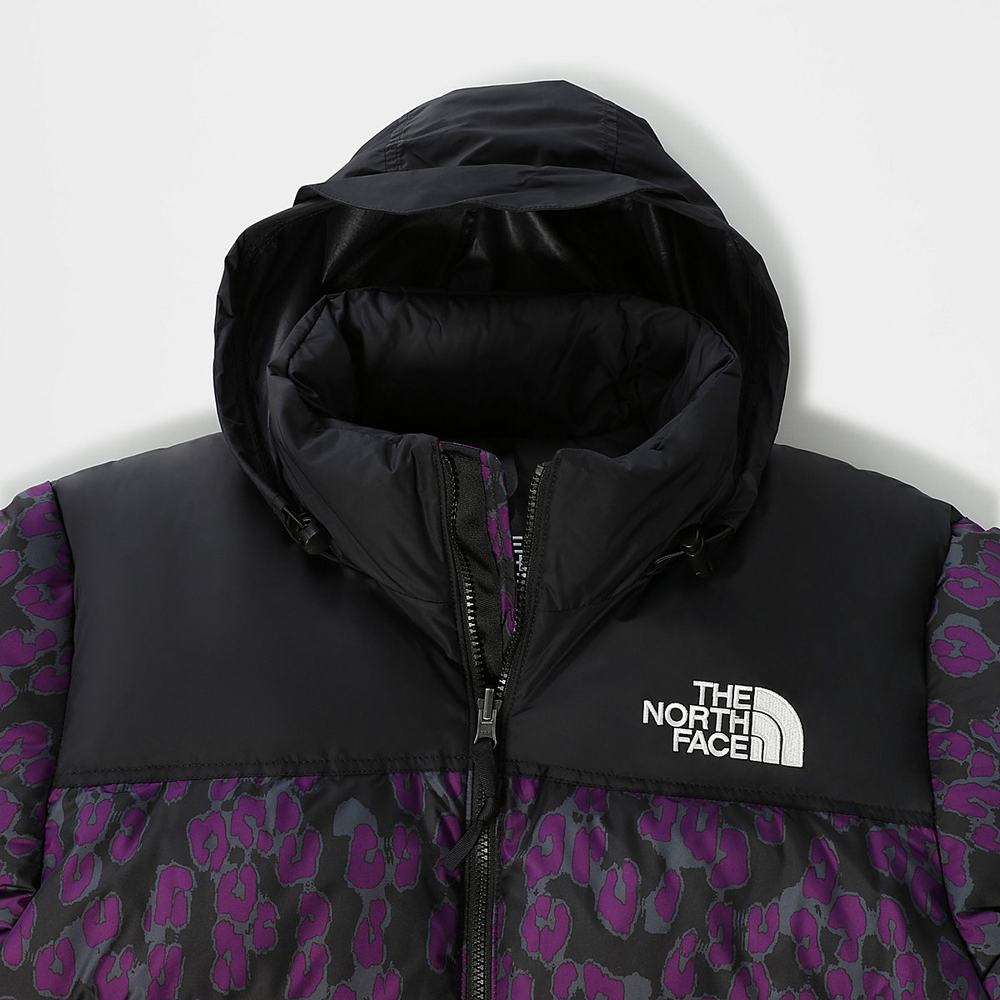 Páperová Bunda The North Face 1996 PRINTED RETRO NUPTSE Damske Nachový Leopardie | HZJ-157296