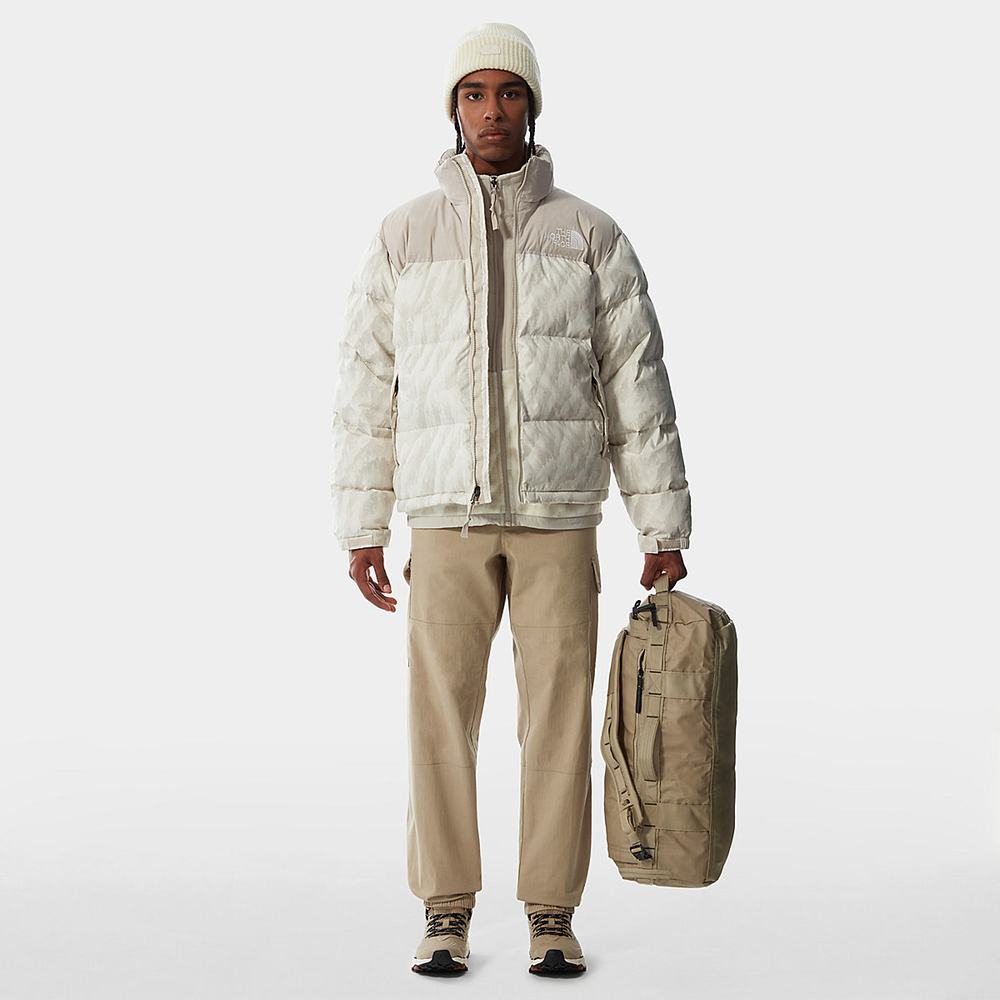 Páperová Bunda The North Face 1996 PRINTED RETRO NUPTSE Panske Strieborne Siva | KNX-895427