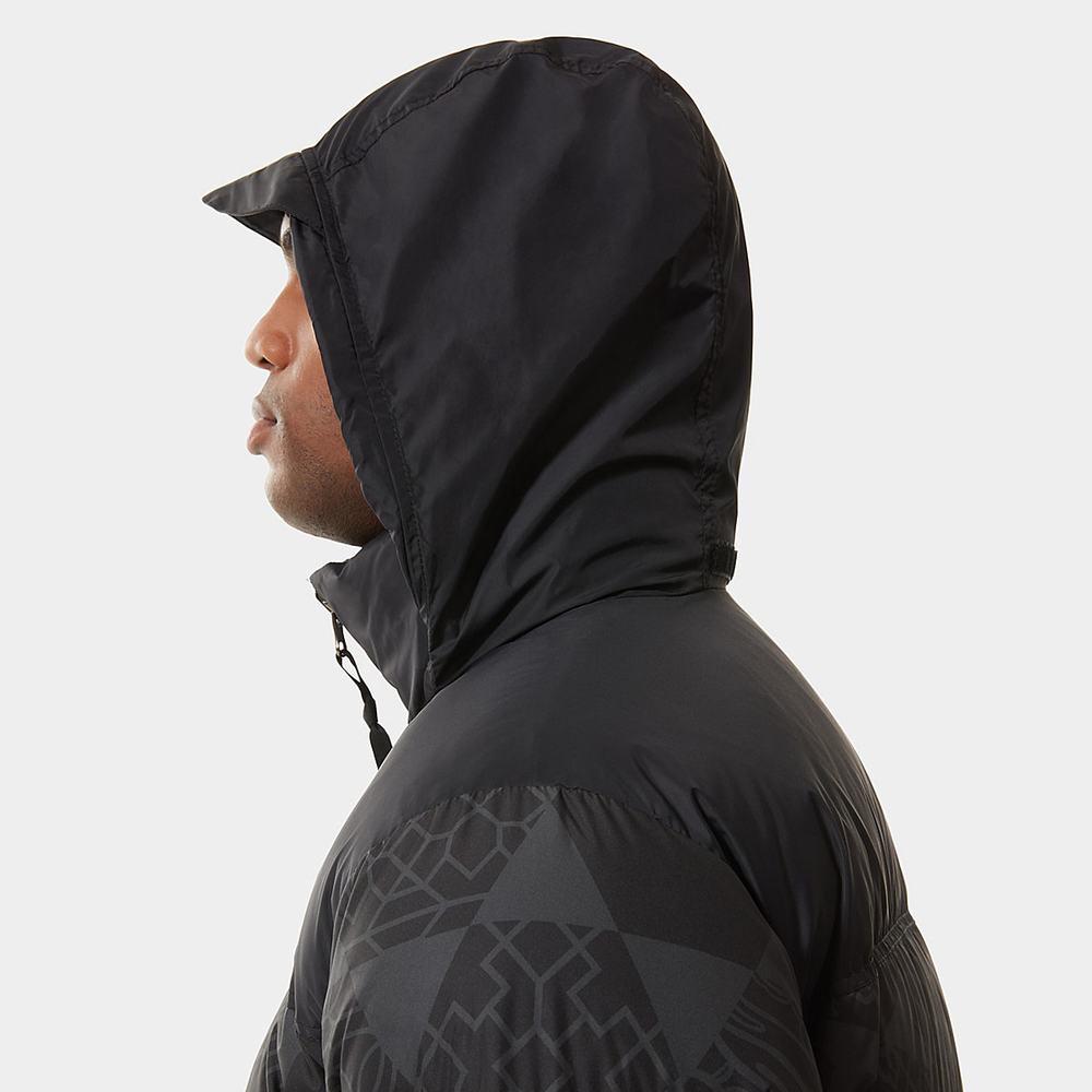 Páperová Bunda The North Face 1996 PRINTED RETRO NUPTSE Panske Čierne | URH-401396