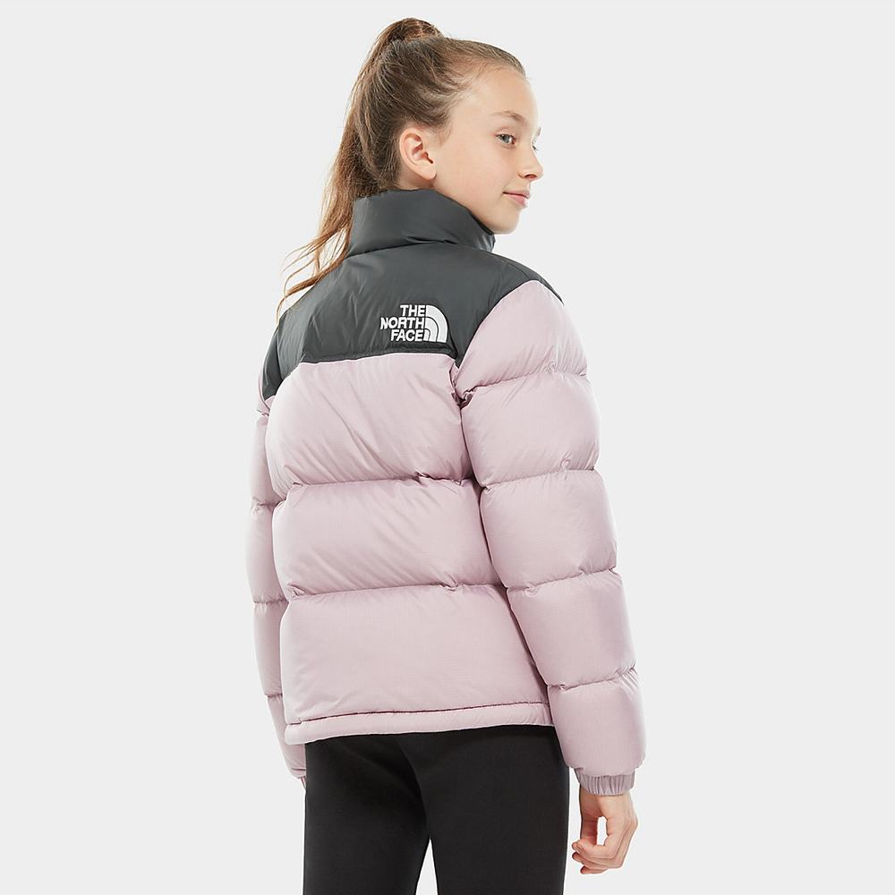 Páperová Bunda The North Face 1996 Retro Nuptse Chlapcenske Siva Nachový | AME-718625