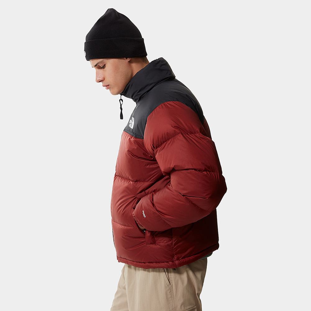 Páperová Bunda The North Face 1996 Retro Nuptse Packable Panske Tmavo Červené | BZT-605381