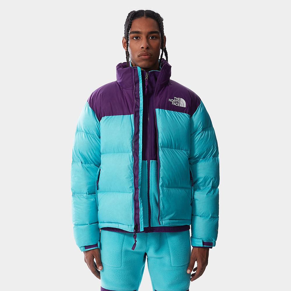 Páperová Bunda The North Face 1996 Retro Nuptse Packable Panske Modre Nachový | CHT-561920