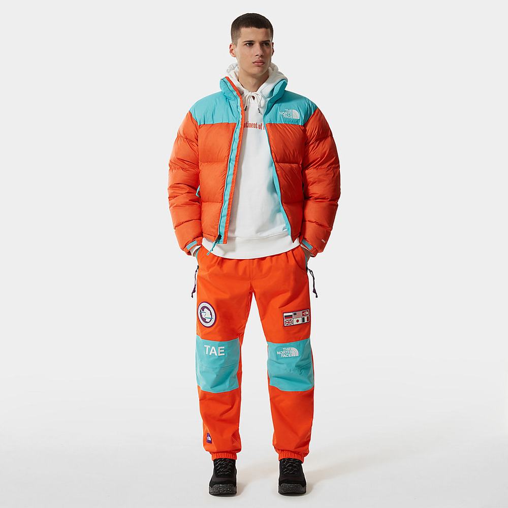Páperová Bunda The North Face 1996 Retro Nuptse Packable Panske Červené Oranžové Modre | CJU-108725