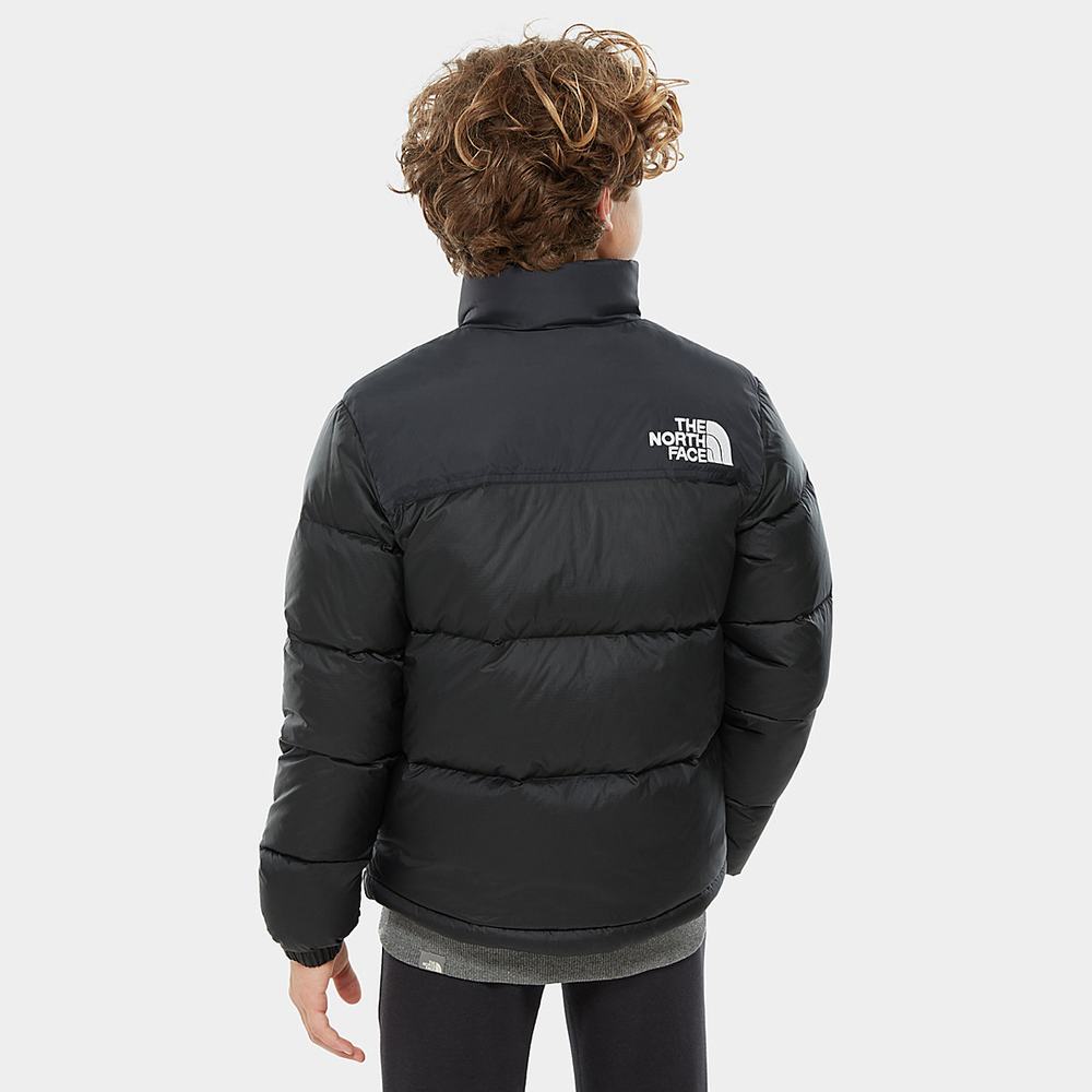 Páperová Bunda The North Face 1996 Retro Nuptse Dievcenske Čierne | GMP-420613