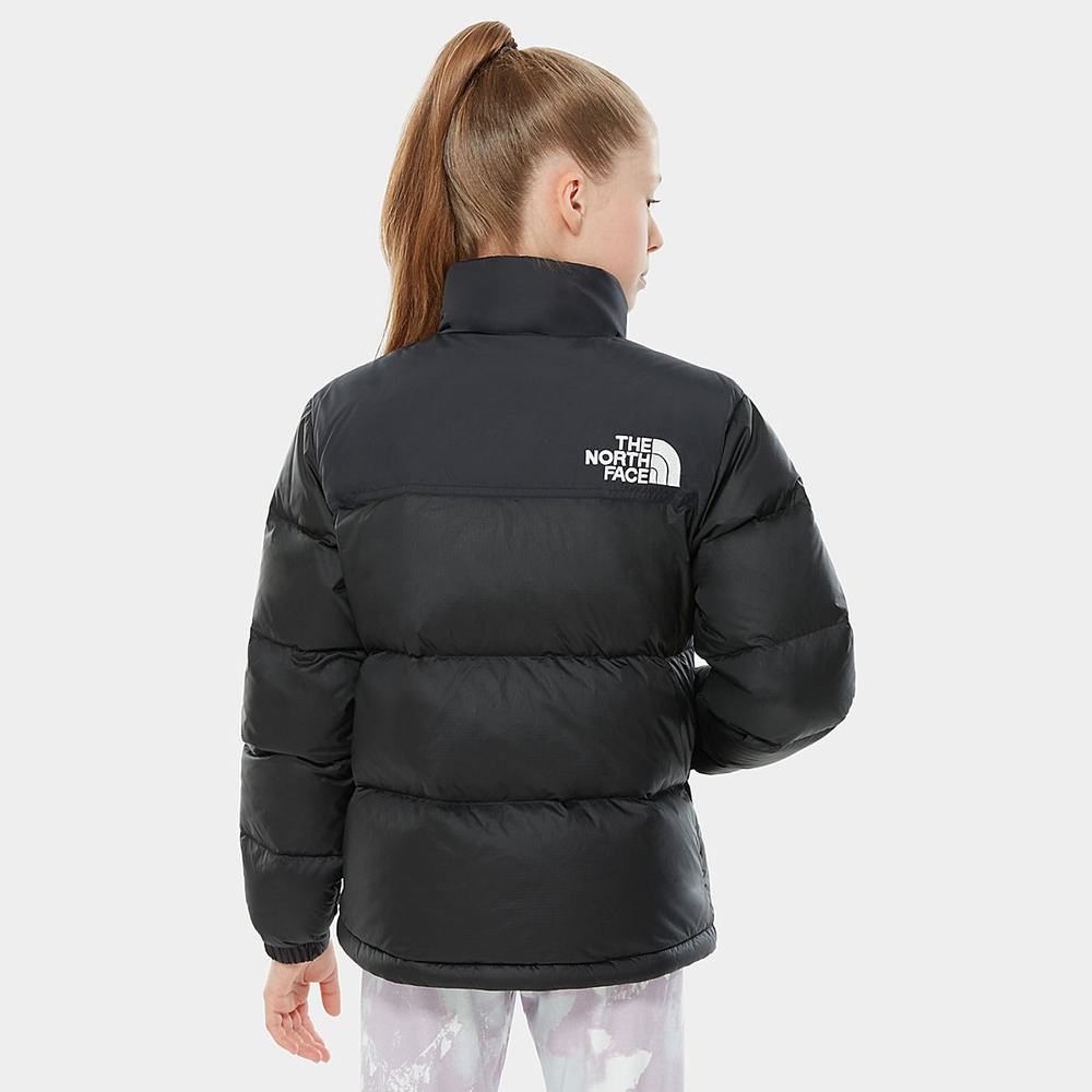 Páperová Bunda The North Face 1996 Retro Nuptse Dievcenske Čierne | GMP-420613