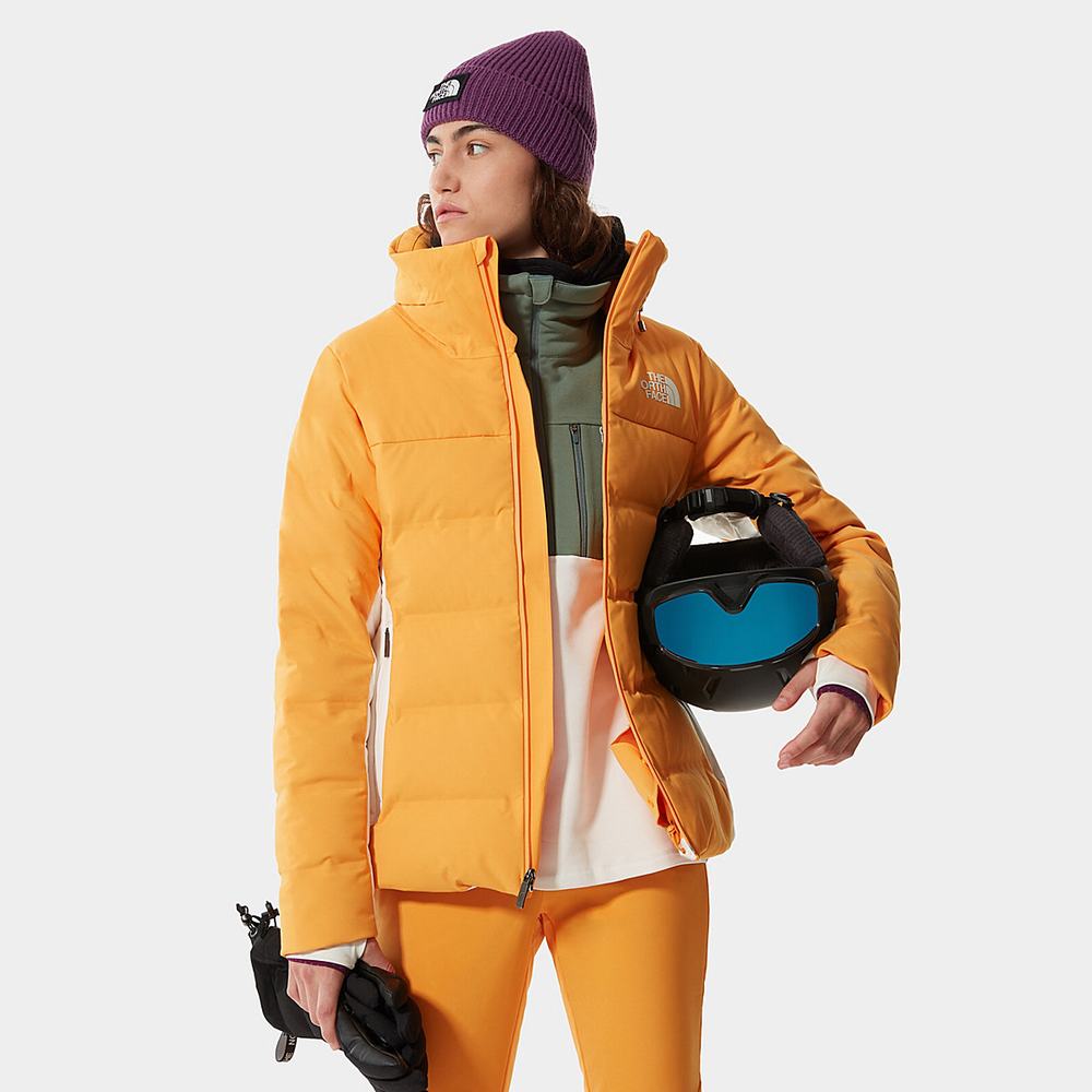 Páperová Bunda The North Face Amry Damske Oranžové Biele | KSN-538492