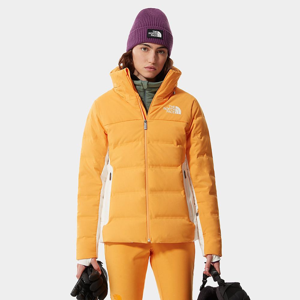 Páperová Bunda The North Face Amry Damske Oranžové Biele | KSN-538492