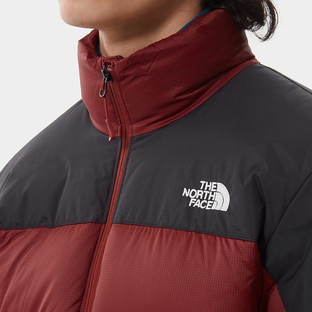 Páperová Bunda The North Face Diablo Panske Tmavo Červené Čierne | NVI-572304