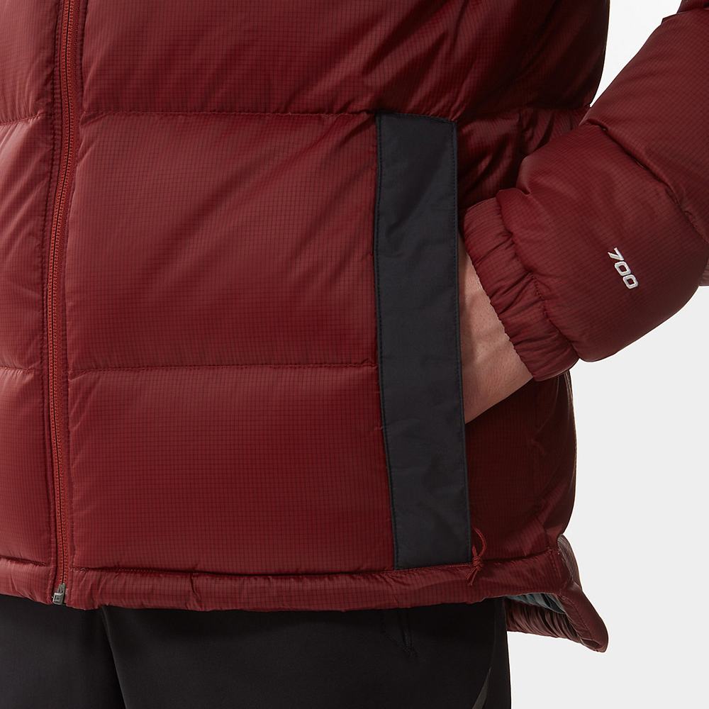 Páperová Bunda The North Face Diablo Panske Tmavo Červené Čierne | NVI-572304