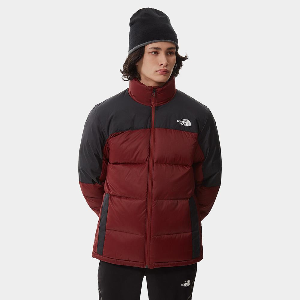 Páperová Bunda The North Face Diablo Panske Tmavo Červené Čierne | NVI-572304