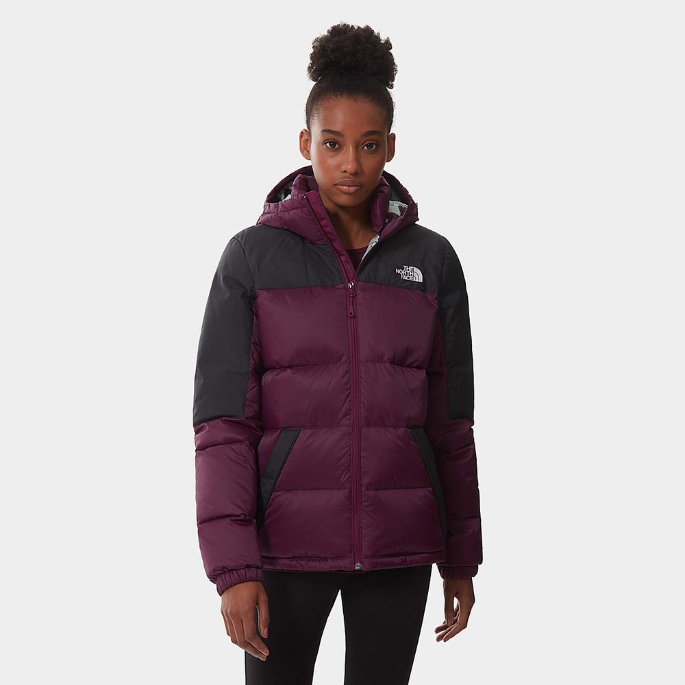 Páperová Bunda The North Face Diablo S Kapucňou Damske Nachový | NKV-124983