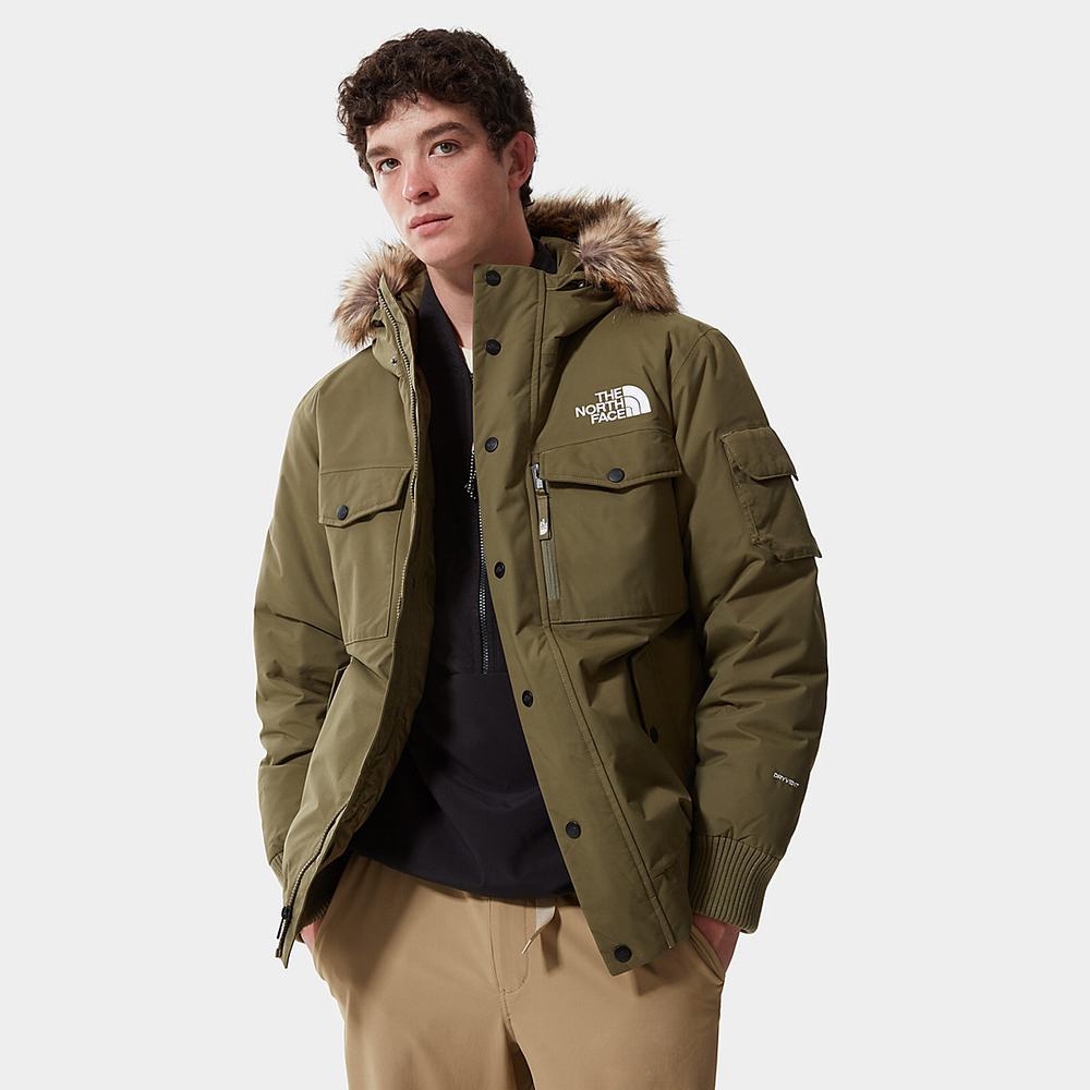 Páperová Bunda The North Face Gotham Panske Olivovo Zelená Zelene | REB-108249