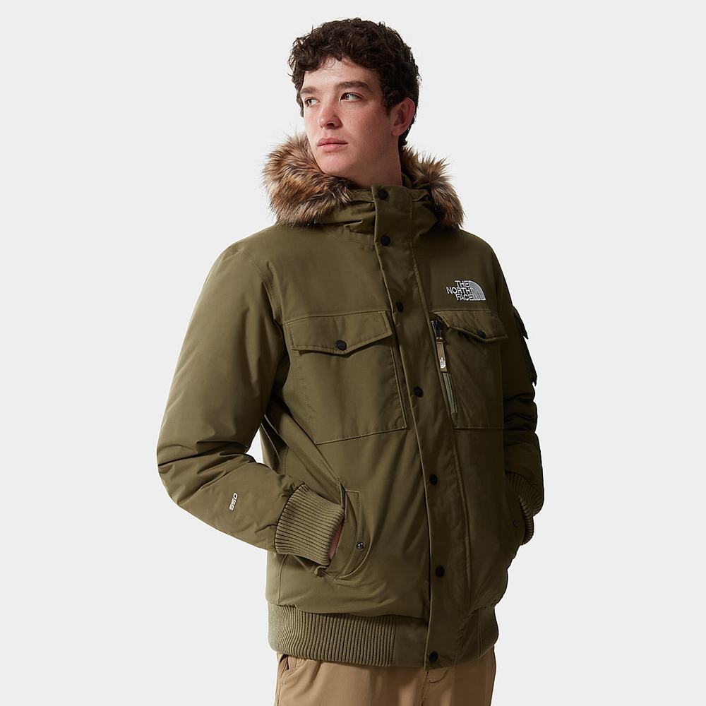 Páperová Bunda The North Face Gotham Panske Olivovo Zelená Zelene | REB-108249