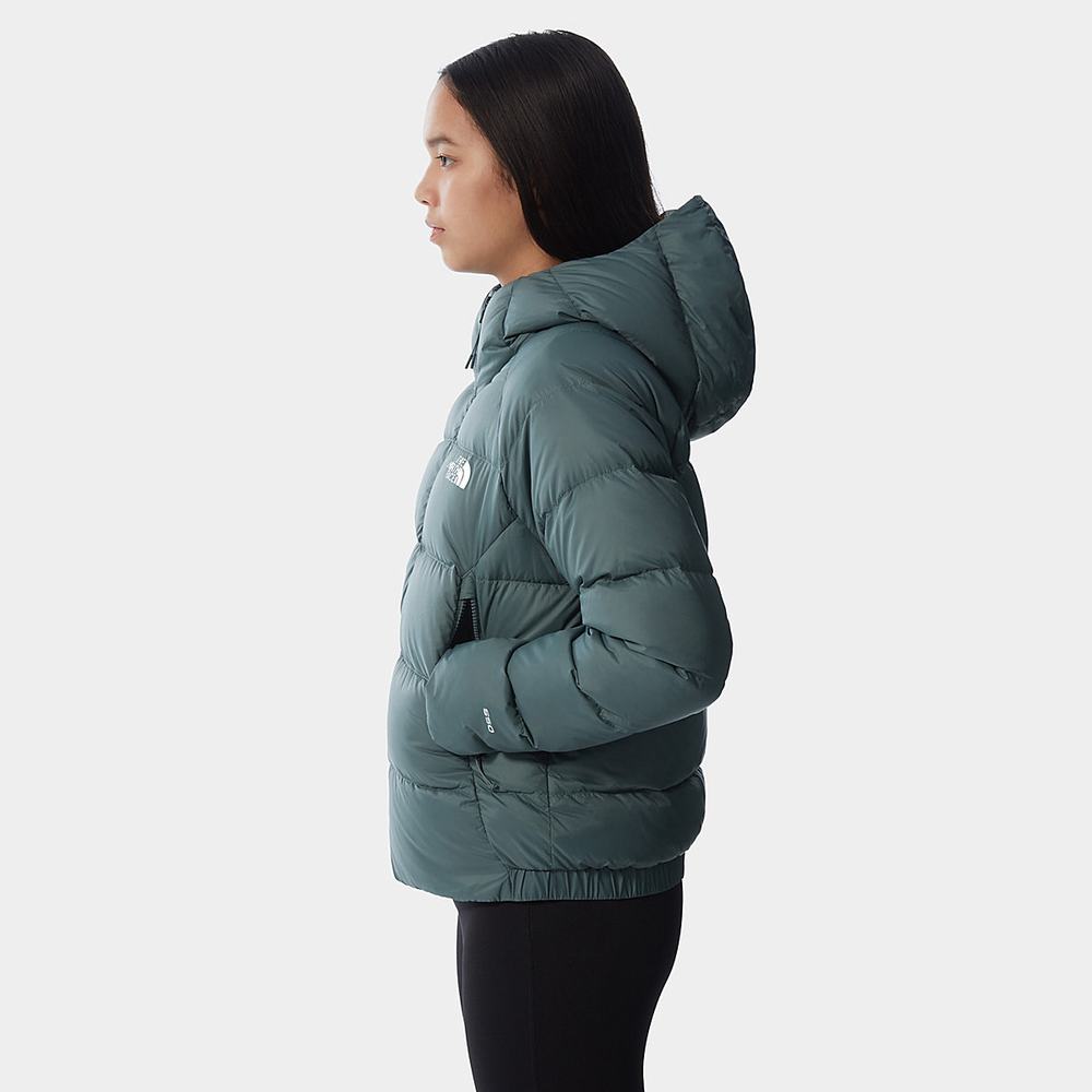 Páperová Bunda The North Face Hyalite Down S Kapucňou Damske Zelene | RSZ-947063