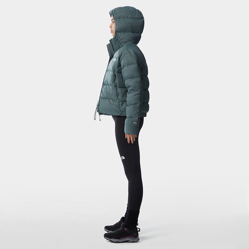Páperová Bunda The North Face Hyalite Down S Kapucňou Damske Zelene | RSZ-947063