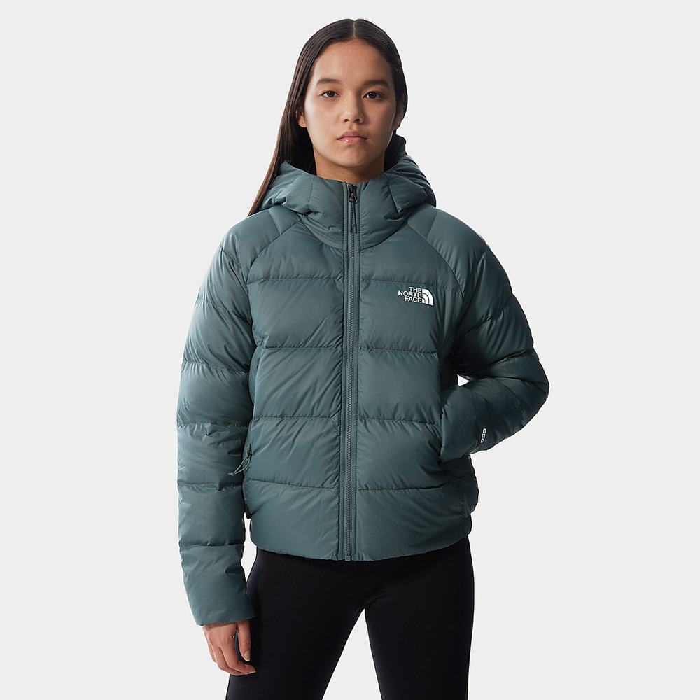 Páperová Bunda The North Face Hyalite Down S Kapucňou Damske Zelene | RSZ-947063