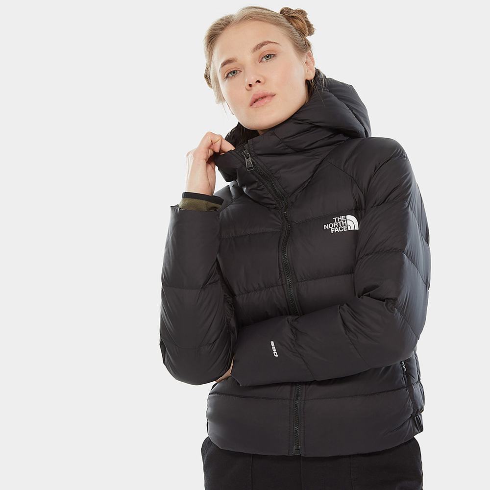 Páperová Bunda The North Face Hyalite Down S Kapucňou Damske Čierne | ZBT-548390