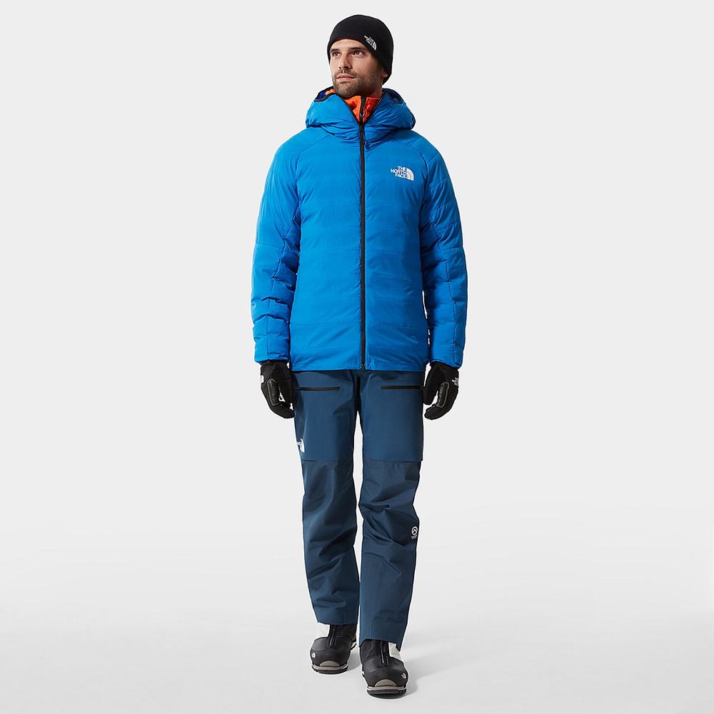 Páperová Bunda The North Face L3 50/50 S Kapucňou Panske Modre | OVY-056378