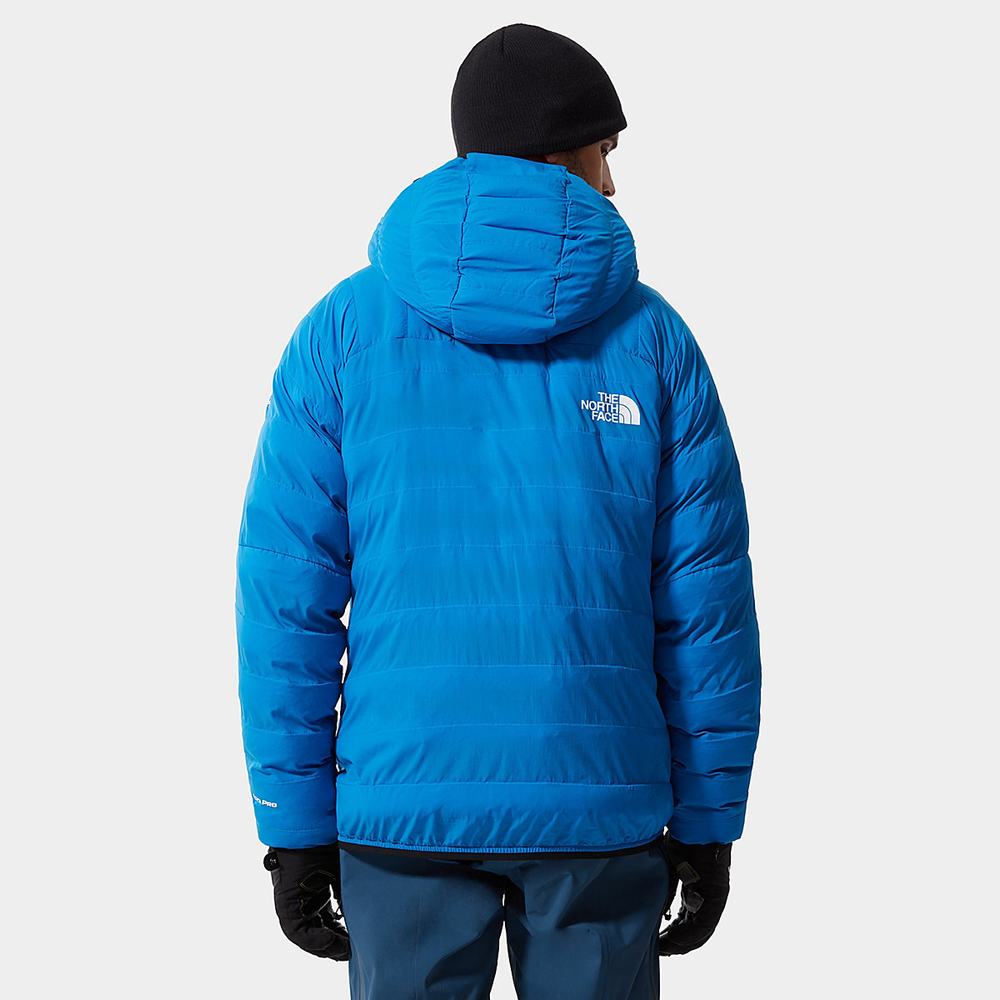 Páperová Bunda The North Face L3 50/50 S Kapucňou Panske Modre | OVY-056378
