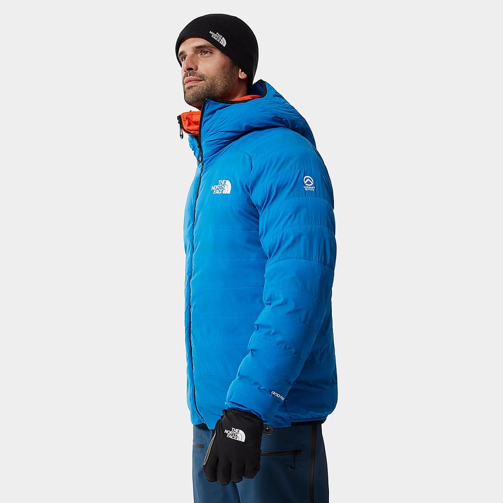 Páperová Bunda The North Face L3 50/50 S Kapucňou Panske Modre | OVY-056378