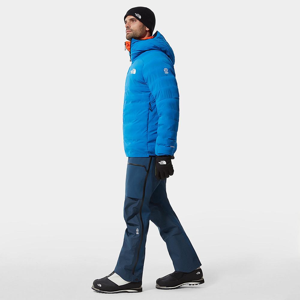 Páperová Bunda The North Face L3 50/50 S Kapucňou Panske Modre | OVY-056378