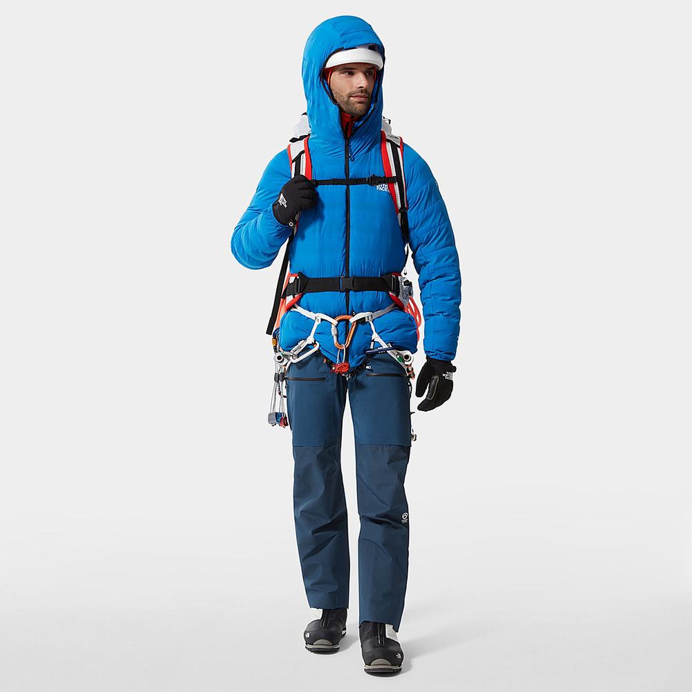 Páperová Bunda The North Face L3 50/50 S Kapucňou Panske Modre | OVY-056378