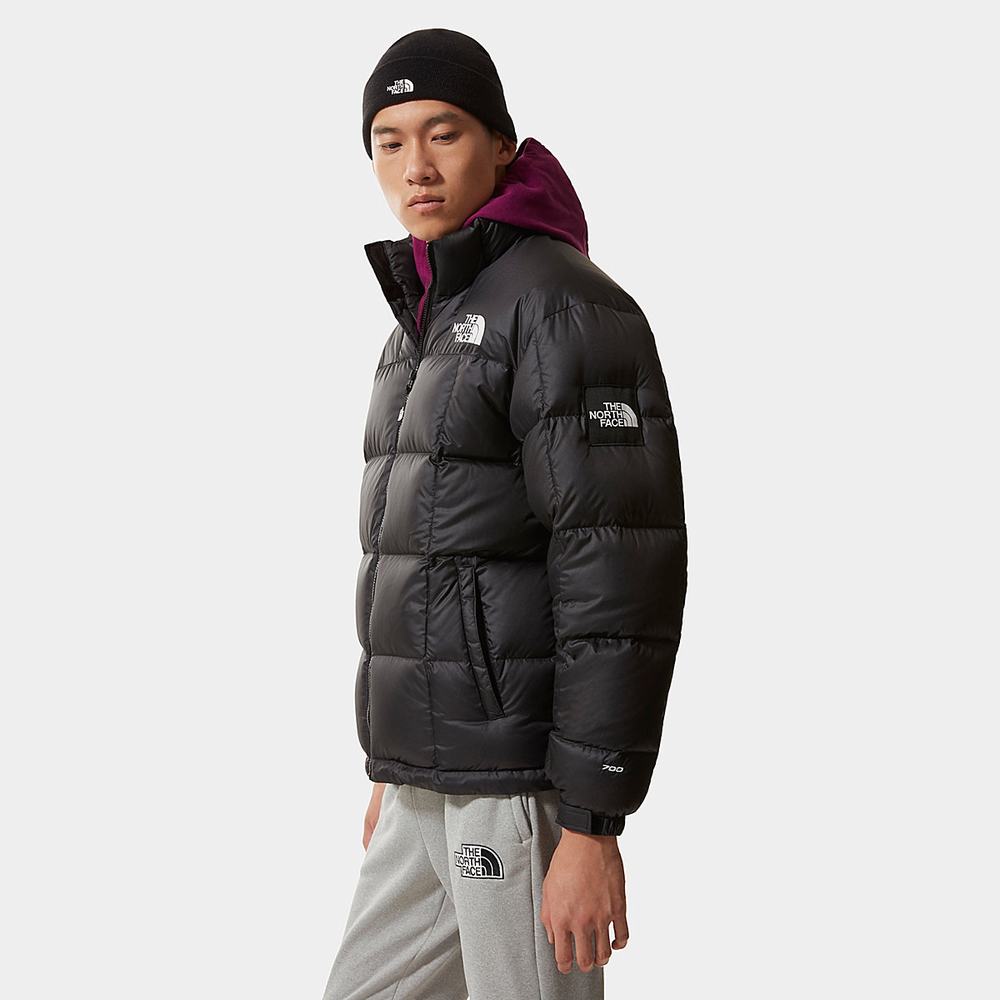 Páperová Bunda The North Face Lhotse Panske Čierne Biele | XMR-497513