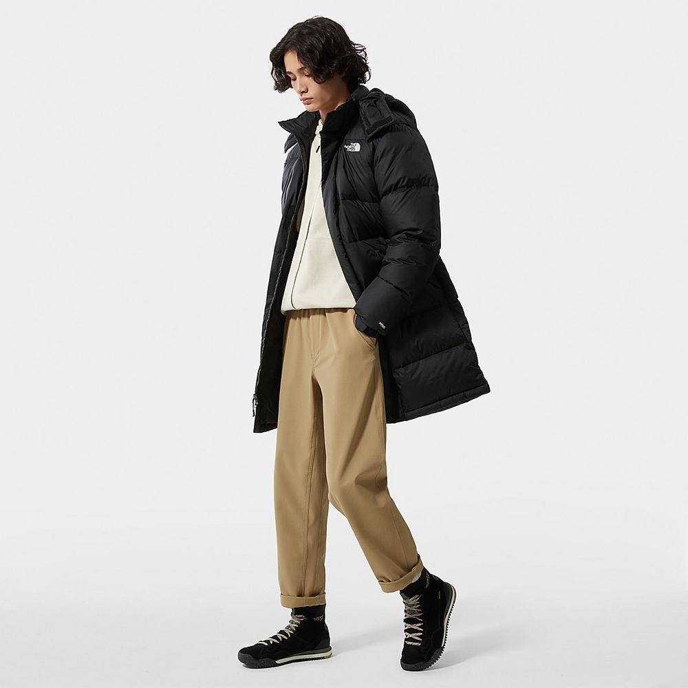 Páperová Bunda The North Face Long Insulated DOWN Panske Čierne | PCN-817436