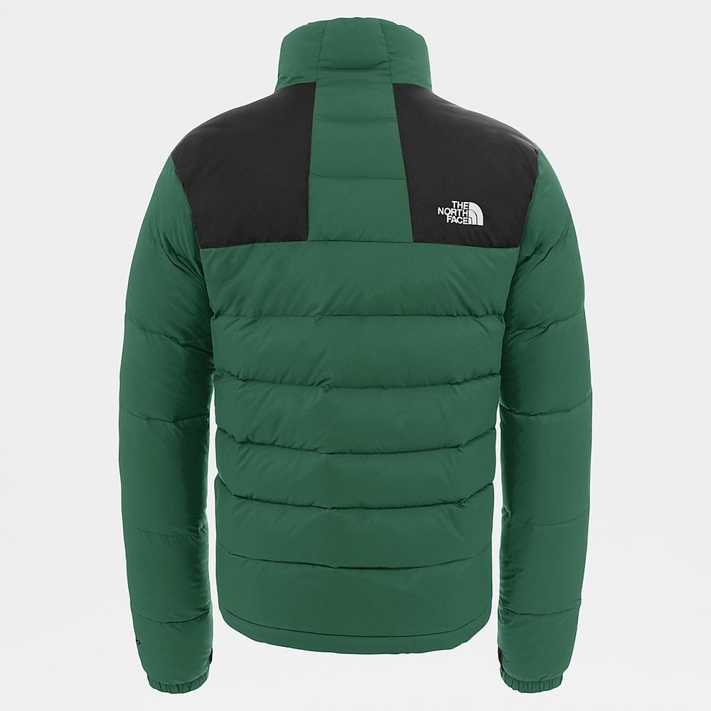 Páperová Bunda The North Face Massif Panske Zelene Čierne | NGV-045869